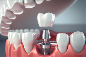 Implantes fixados no osso na Allegra Odontologia - Implantes dentários